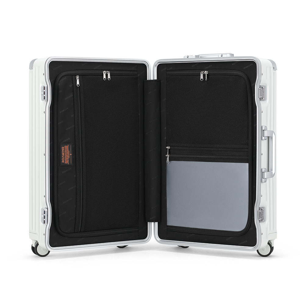 Roaming Aluminum Frame zipperless luggage Khaki green