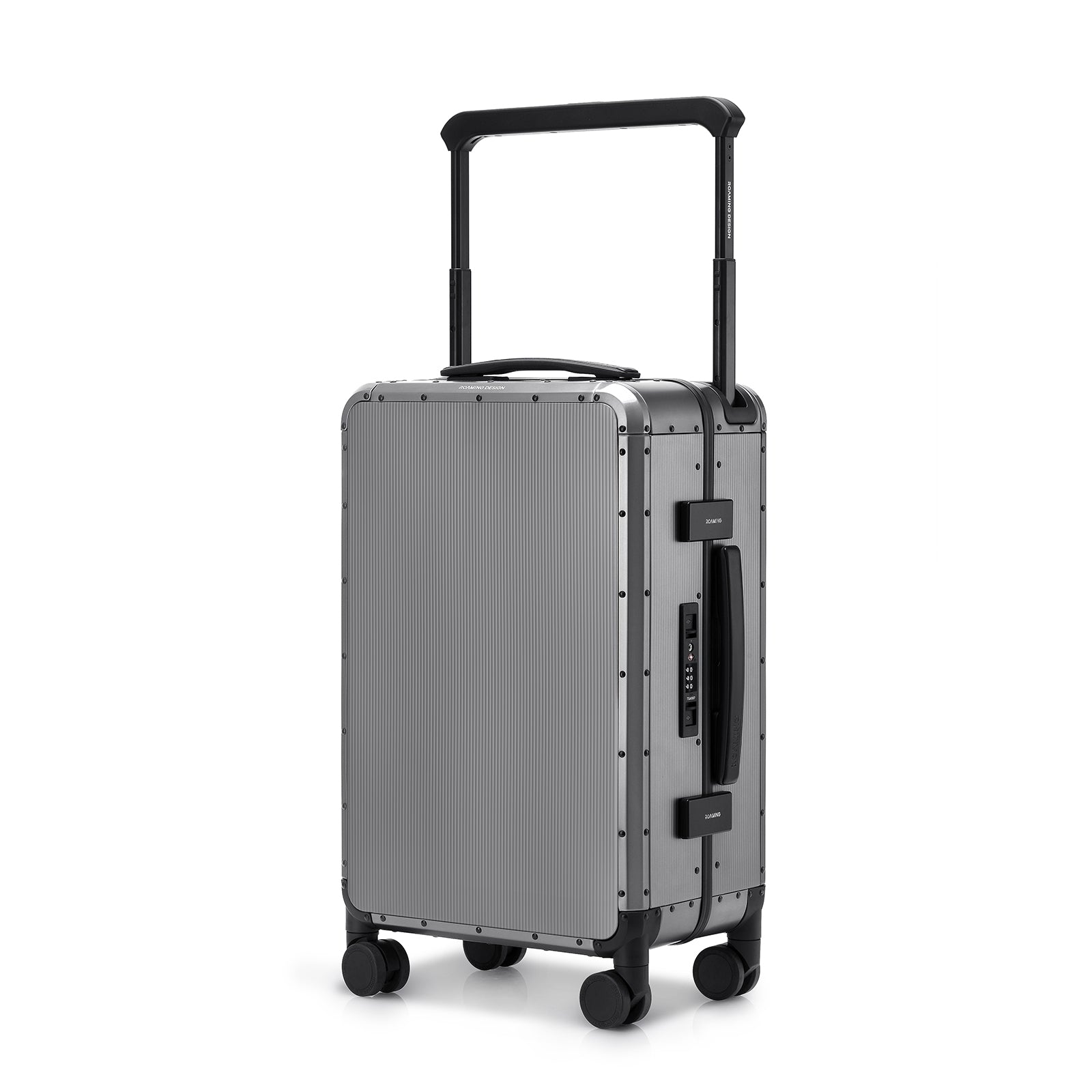 Roaming All Aluminum zipperless luggage Grey