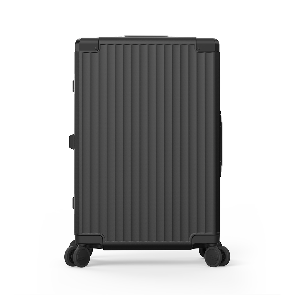 Roaming Aluminum Frame zipperless luggage black