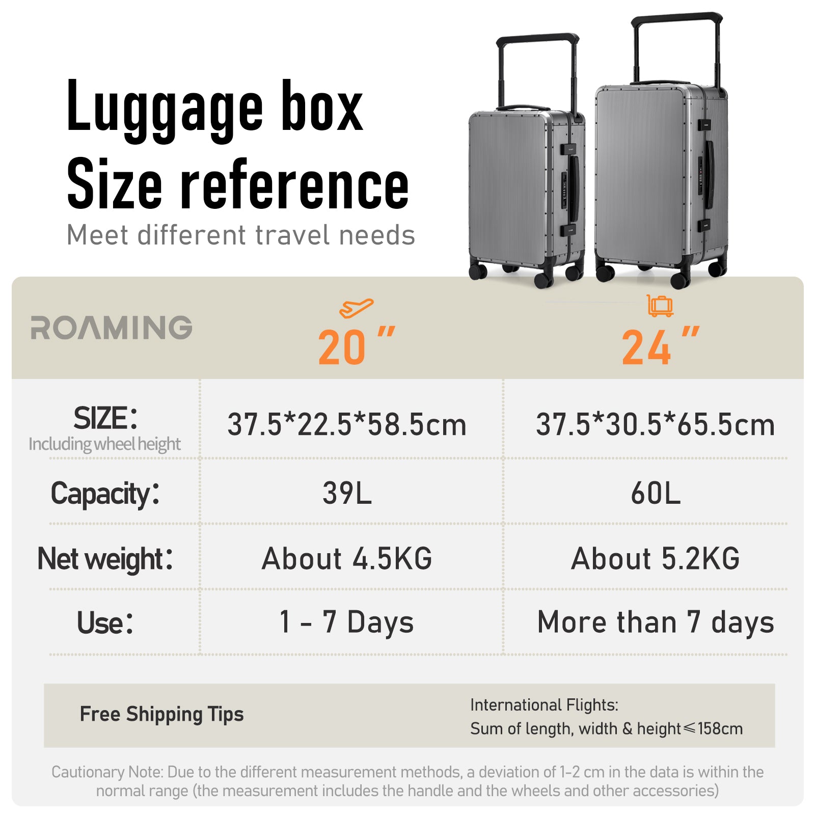 Voyager Full Aluminum Carry-On
