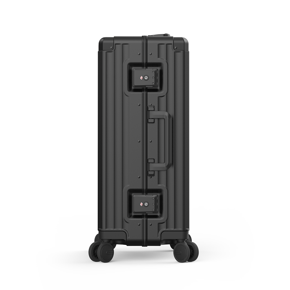 Roaming Aluminum Frame zipperless luggage black