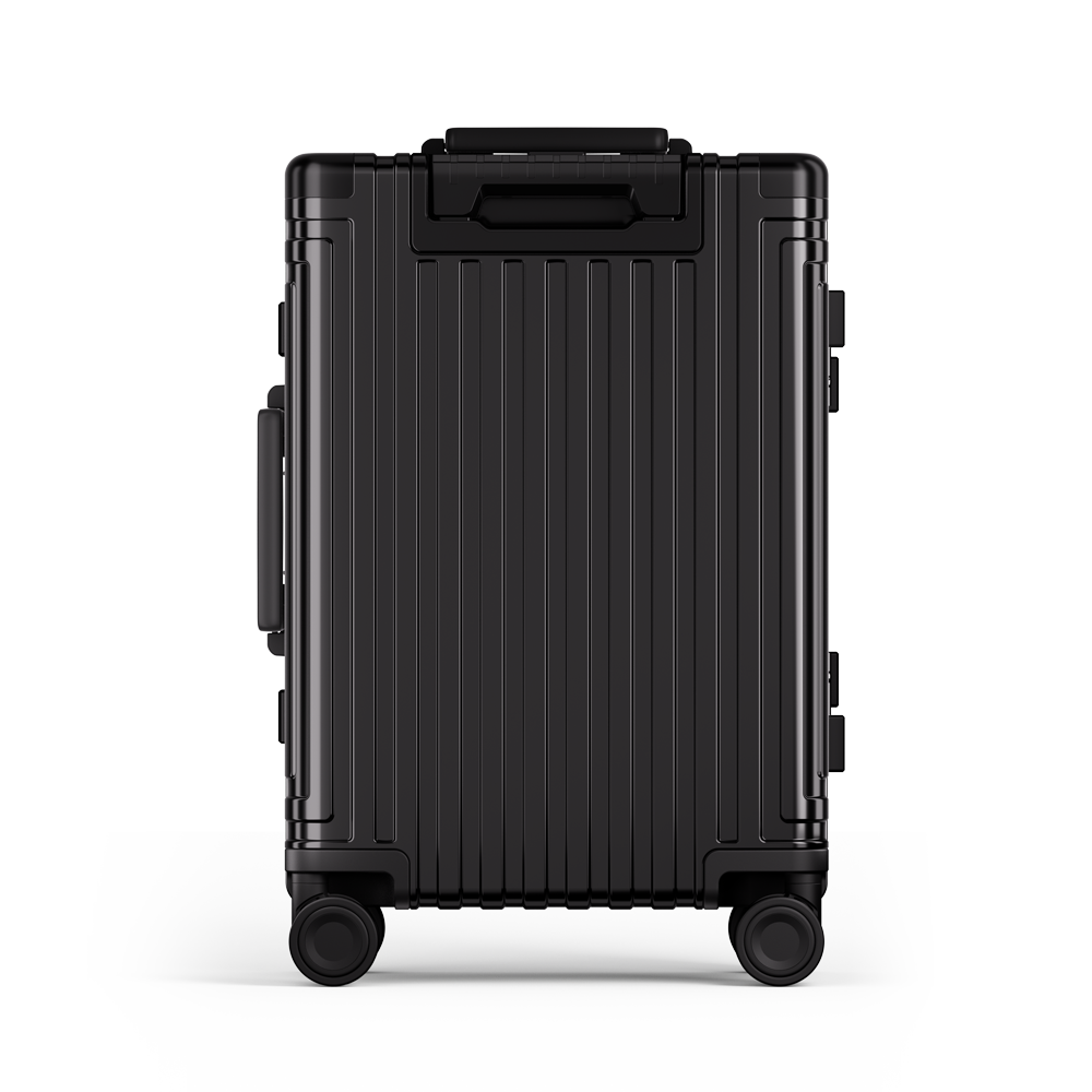 Roaming All Aluminum zipperless luggage black