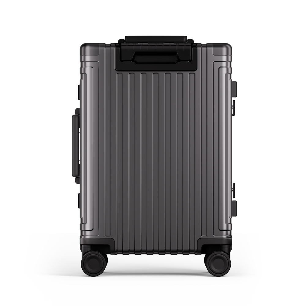Roaming All Aluminum zipperless luggage Grey