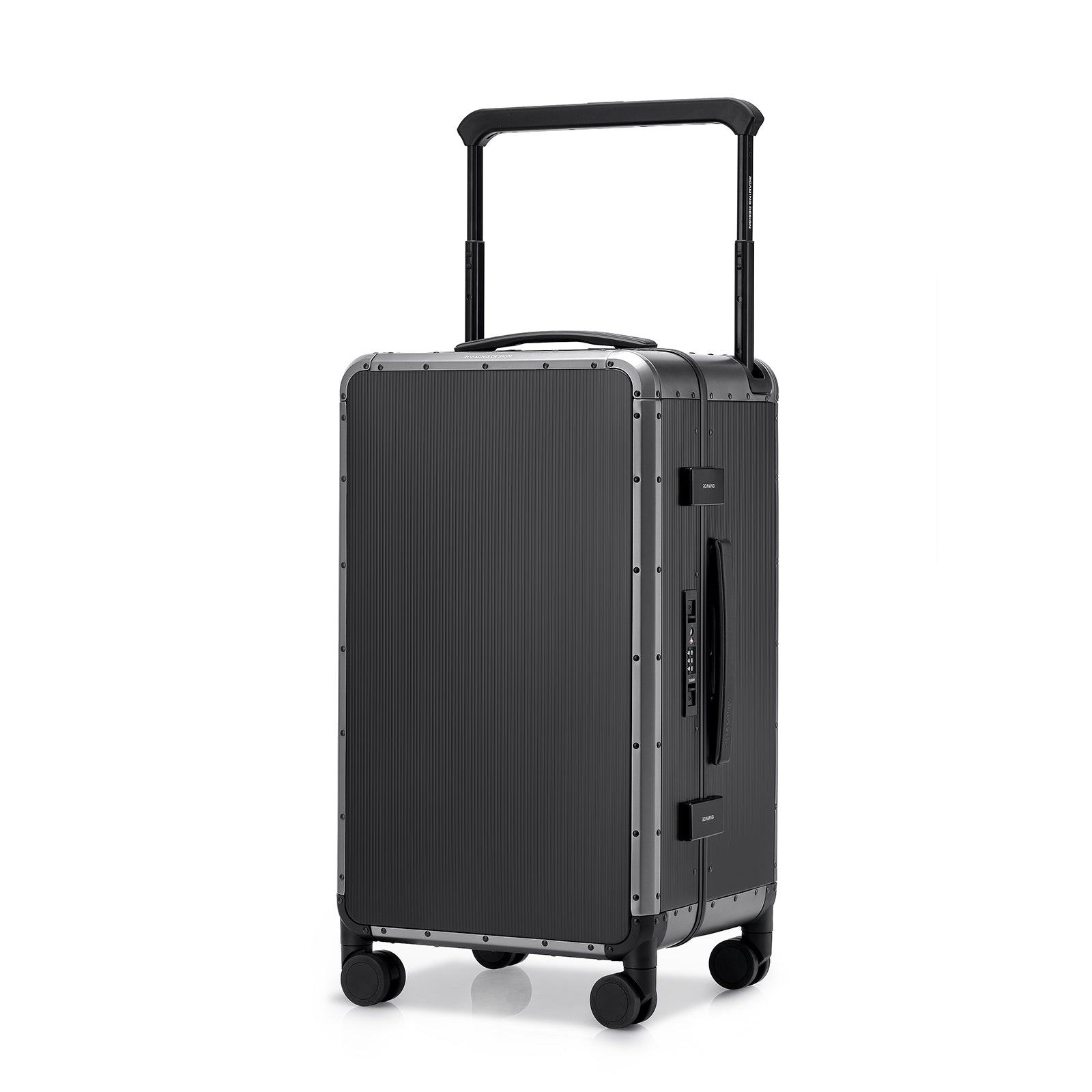 Roaming All Aluminum zipperless luggage Greyish black