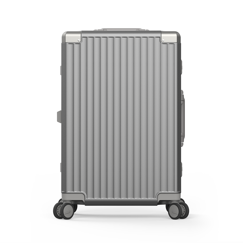 Roaming Aluminum Frame zipperless luggage  Grey