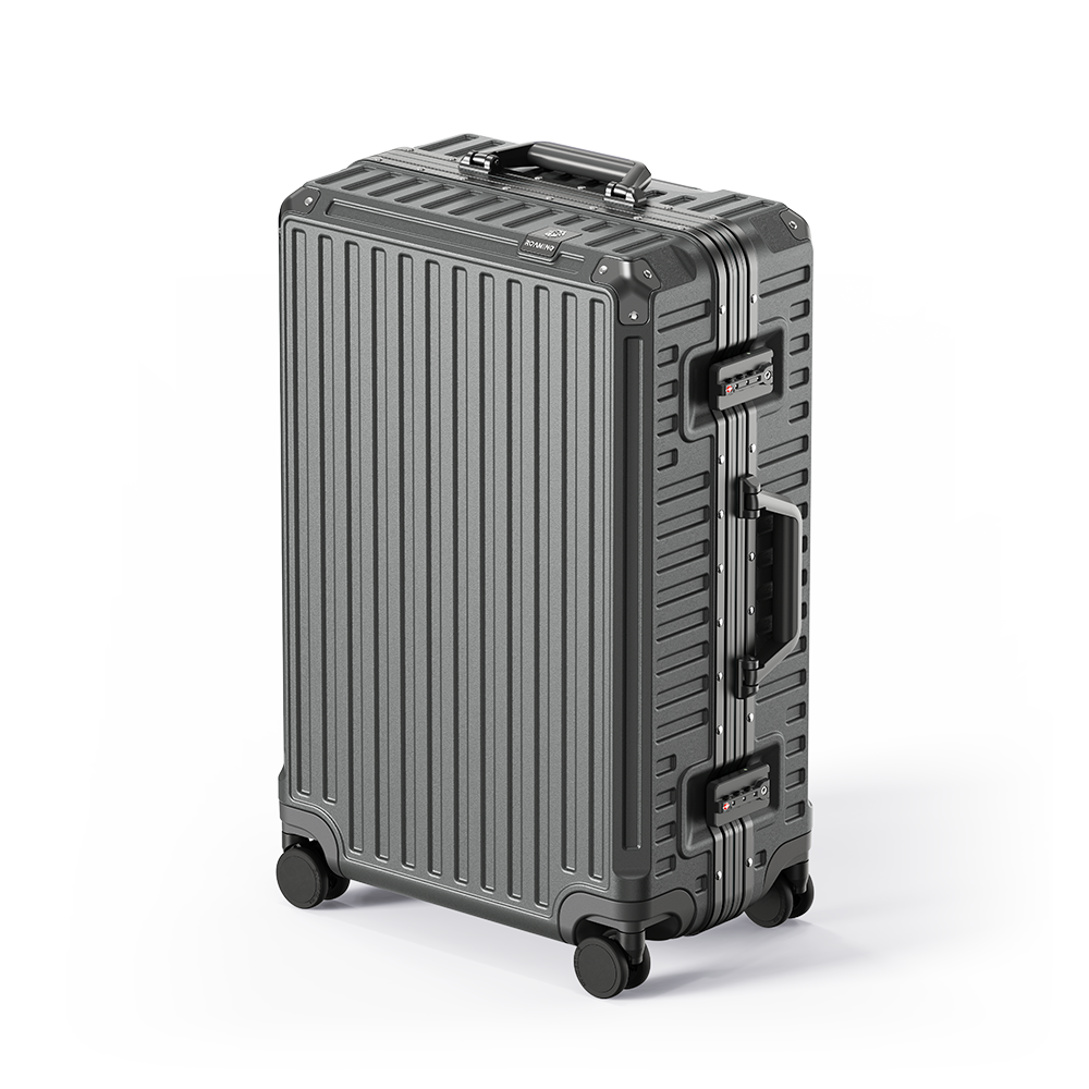 Aluminum suitcase - Gunmetal gray
