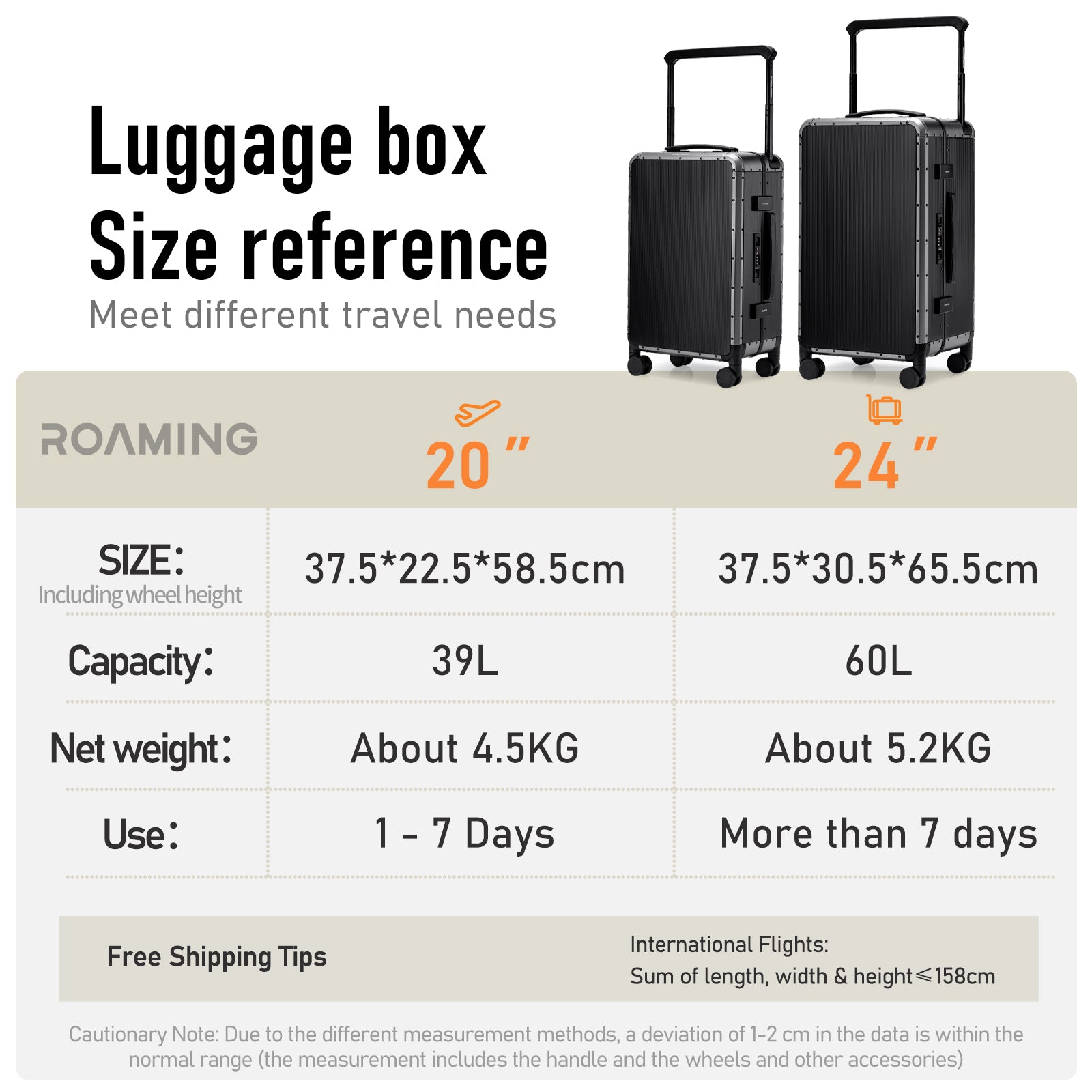 Roaming All Aluminum zipperless luggage Greyish black