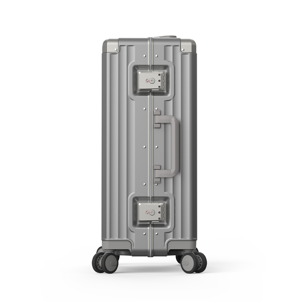 Roaming Aluminum Frame zipperless luggage  Grey
