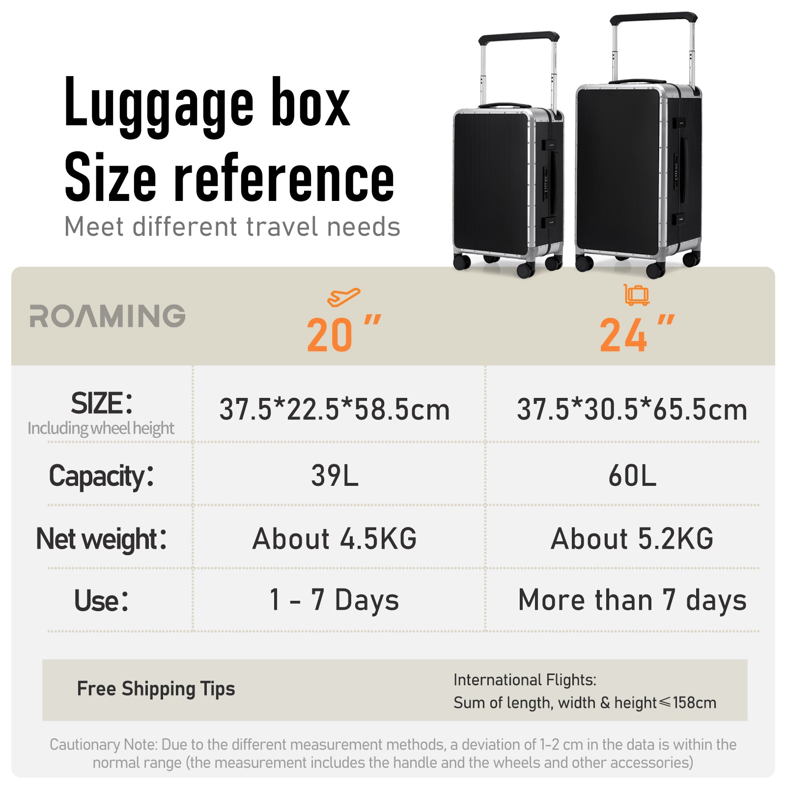 Roaming All Aluminum zipperless luggage Silver black